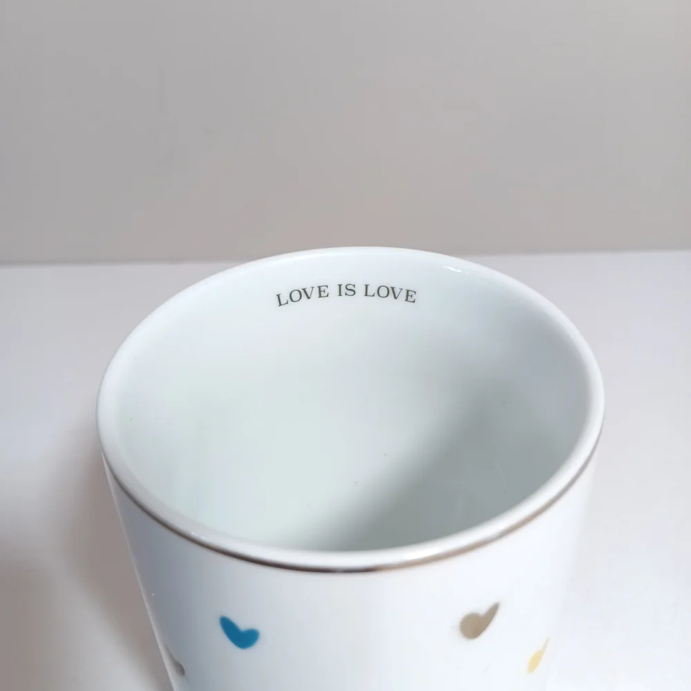 Human Rights Love Is Love Hearts Williams Sonoma Pottery Barn west elm tumbler